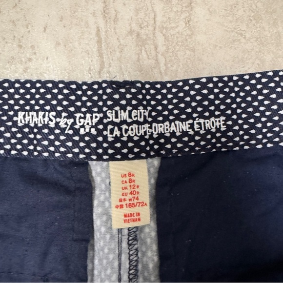 Gap Navy Slim City Khakis pants - Picture 6 of 13